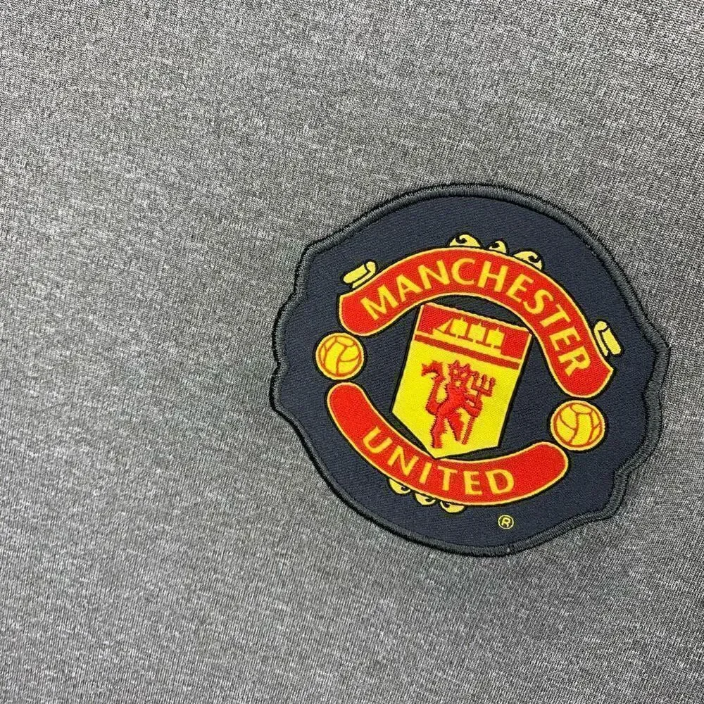 Nike Manchester United Gray Medium Dri Fit Training Jersey T Shirt (q1)